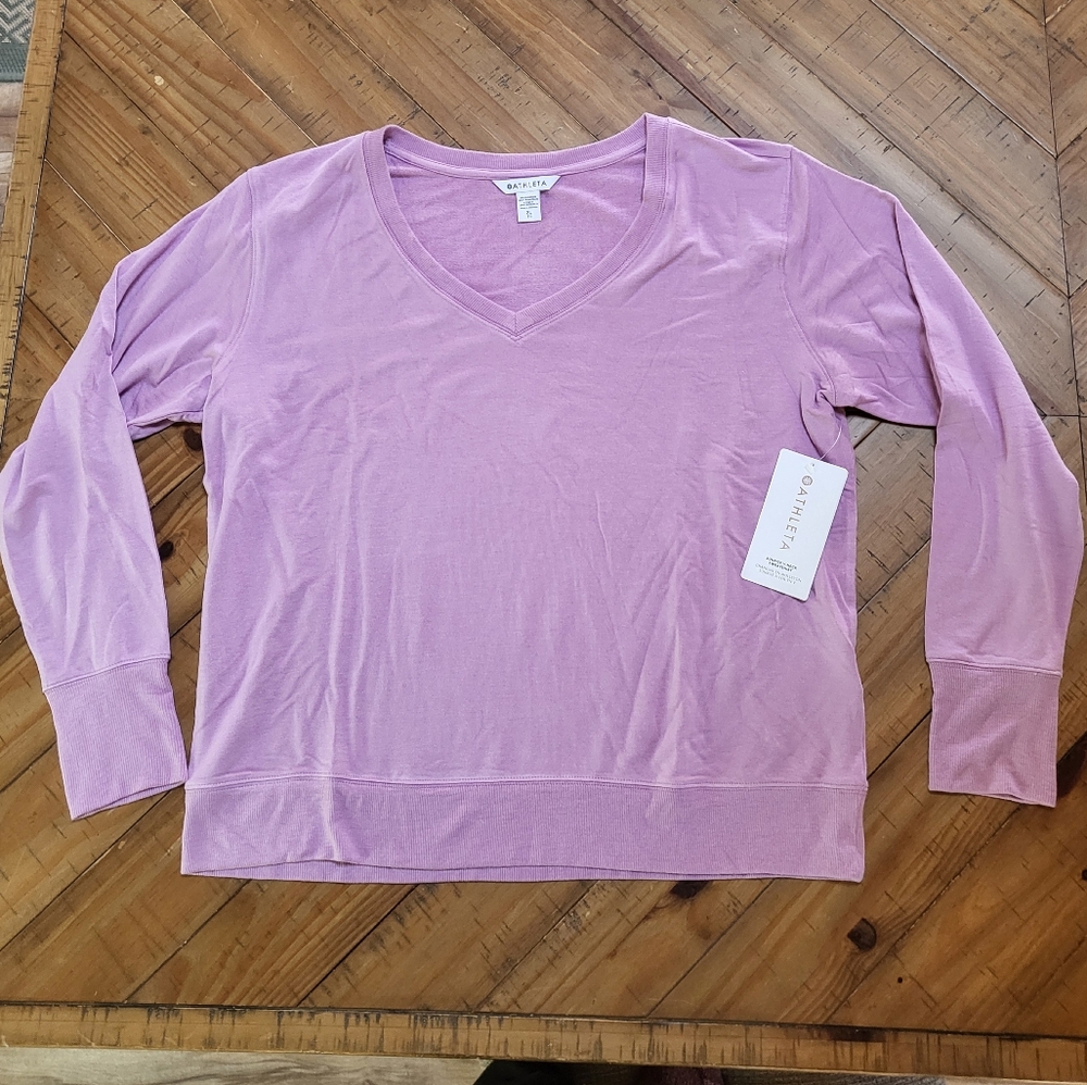 Athleta sunrise v-neck sweatshirt